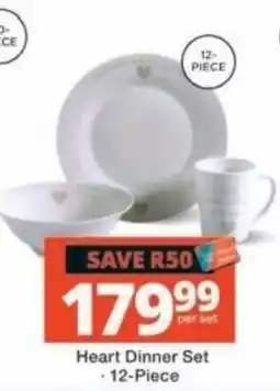 Checkers Heart Dinner Set offer