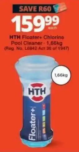 Checkers HTH Floater+ Chlorine Pool Cleaner offer
