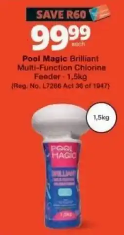 Checkers Pool Magic Brilliant Multi-Function Chlorine Feeder offer