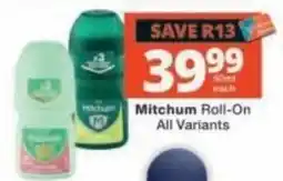 Checkers Mitchum Roll-On All Variants offer