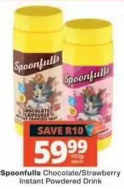 Checkers Spoonfulls Chocolate/Strawberry Instant Powdered Drink offer
