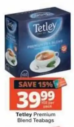 Checkers Tetley Premium Blend Teabags offer