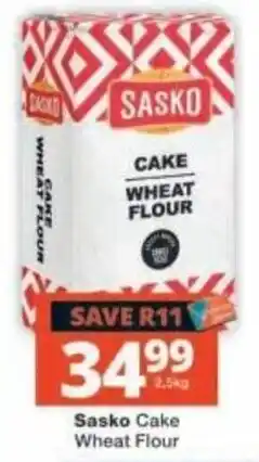 Checkers Sasko Cake Wheat Flour offer