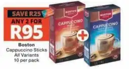 Checkers Boston Cappuccino Sticks offer