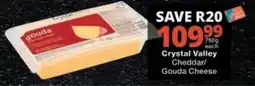 Checkers Crystal Valley Cheddar/ Gouda Cheese offer