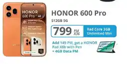 Cellucity HONOR 600 Pro offer