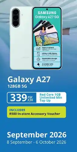 Cellucity Samsung Galaxy A27 128GB 5G offer