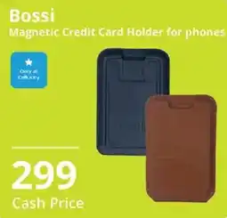 Cellucity Bossi Magnetic Credit Card Holder for phones offer