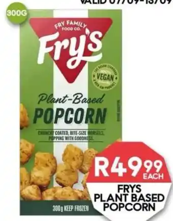 Frys Plant Based Popcorn