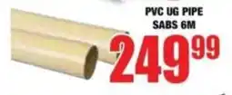 Boxer PVC UG PIPE offer