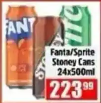 Devland Cash And Carry Fanta/Sprite Stoney Cans offer