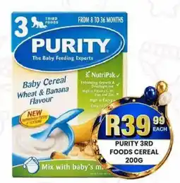 Take 'n Pay Purity 3rd Foods Cereal offer
