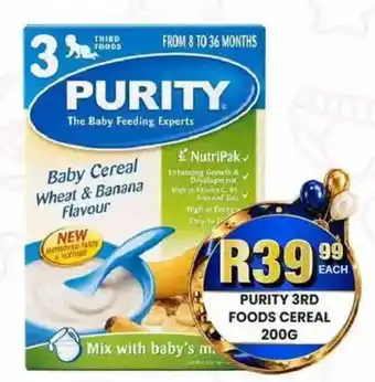Purity 3rd Foods Cereal