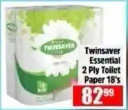 Devland Cash And Carry Twinsaver Essential 2 Ply Toilet Paper 18's offer