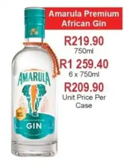 Johnny's Liquor Hypermarket Amarula Premium African Gin offer