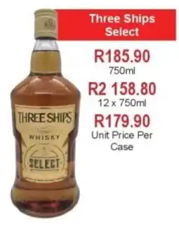 Johnny's Liquor Hypermarket Three Ships Select Whisky offer