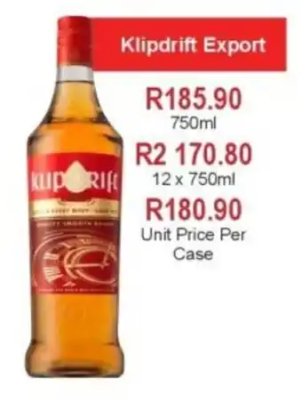 Klipdrift Export
