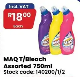Africa Cash and Carry MAQ T/Bleach Assorted offer