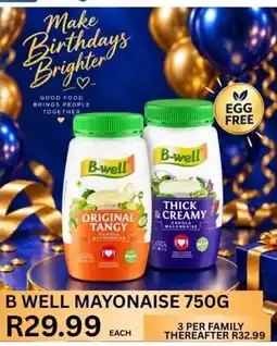 Take 'n Pay B well MAYONNAISE offer