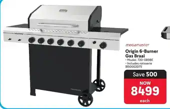Megamaster Origin 6-Burner Gas Braai