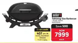 Makro weber Tabletop Gas Barbecue offer