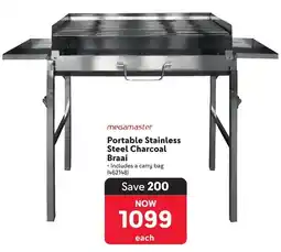 Makro megamaster Portable Stainless Steel Charcoal Braai offer