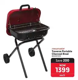 Makro megamaster Traverse Portable Charcoal Braai offer