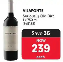 Makro VILAFONTE Seriously Old Dirt offer