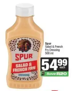 Spar Spur Salad & French Fry Dressing offer