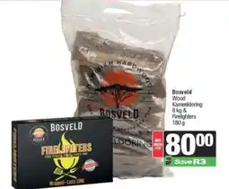 Spar Bosveld Wood Kameeldoring & Firelighters offer