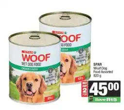 Spar SPAR Woof Dog Food Assorted offer