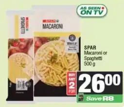 Spar SPAR Macaroni or Spaghetti offer