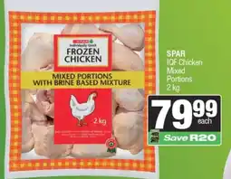 Spar SPAR IQF Chicken Mixed Portions offer