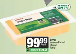Spar SPAR Vacuum Packed Cheese offer