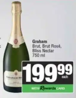 Spar Graham Brut, Brut Rosé, Bliss Nectar offer