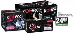 Spar Kotex Pantyliners offer