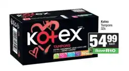 Spar Kotex Tampons offer