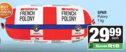 Spar SPAR French Polony offer
