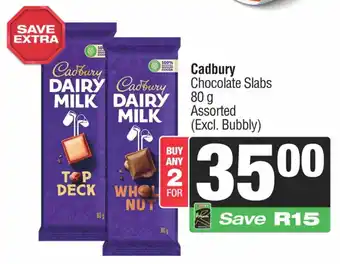Cadbury Chocolate Slabs Assorted