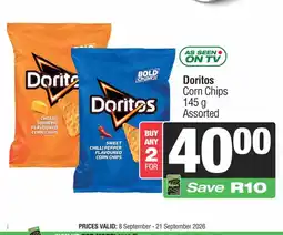 Spar Doritos Corn Chips Assorted offer