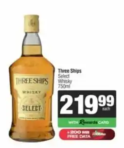 Spar Tops Three Ships Select Whisky offer
