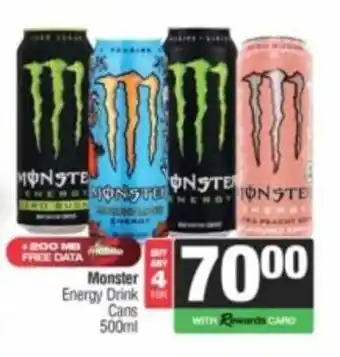 Monster Energy Drink Cans