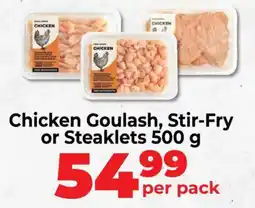 Food Lover's Market Chicken Goulash, Stir-Fry or Steaklets offer