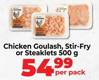 Food Lover's Market Chicken Goulash, Stir-Fry or Steaklets offer