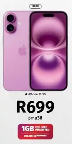 Vodacom iPhone 16 5G offer