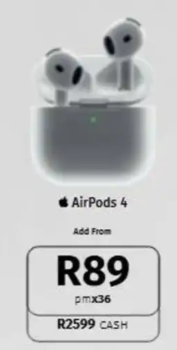 Vodacom AirPods 4 offer
