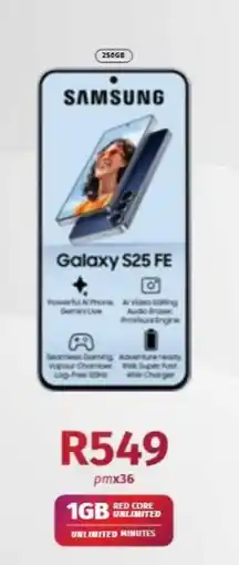 Vodacom SAMSUNG Galaxy S25 FE offer