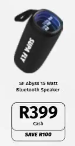 Vodacom SF Abyss 15 Watt Bluetooth Speaker offer
