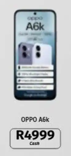 Vodacom OPPO A6k offer