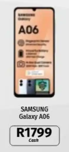Vodacom SAMSUNG Galaxy A06 offer